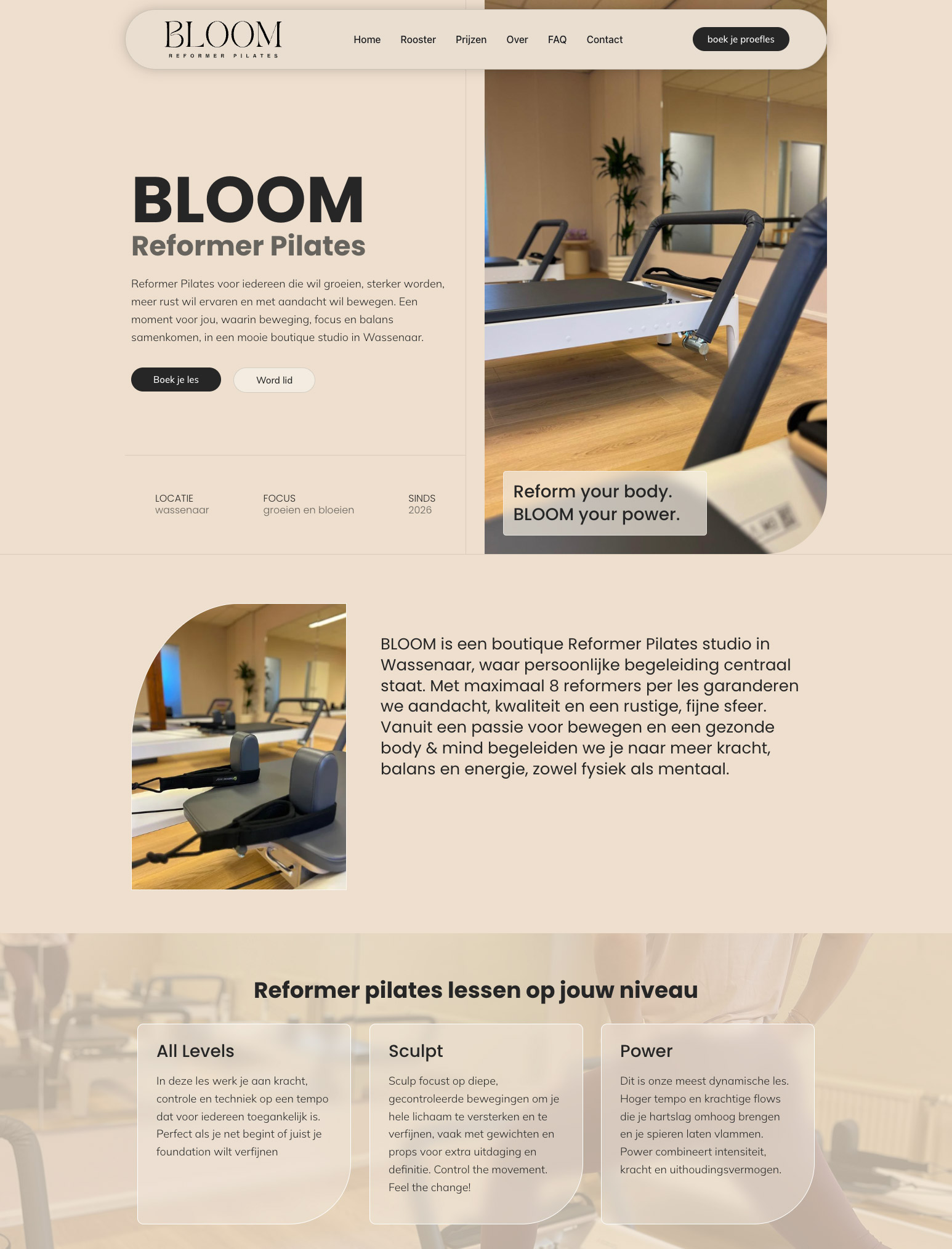 BLOOM Reformer Pilates