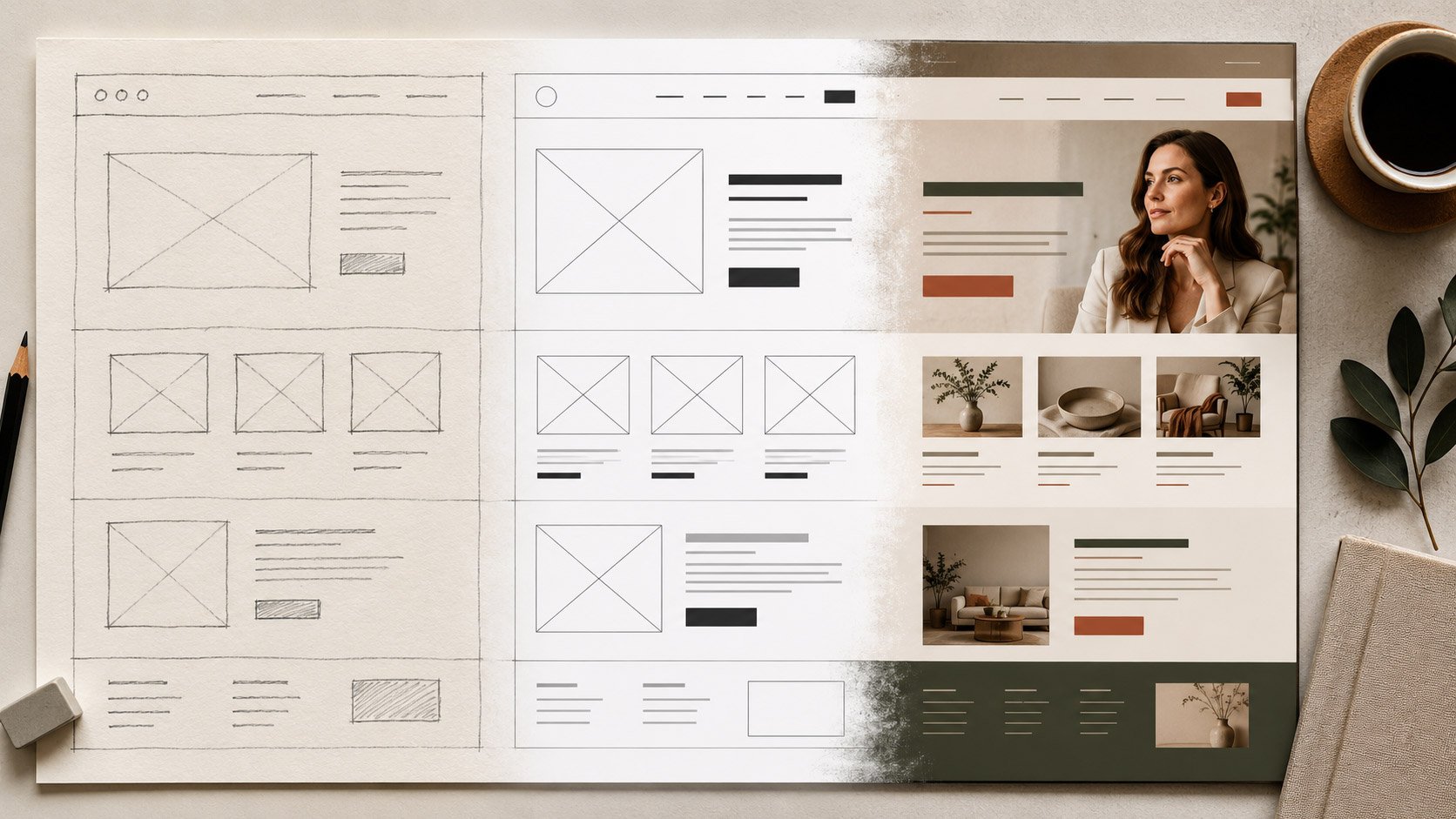 Gratis website concept bouwen